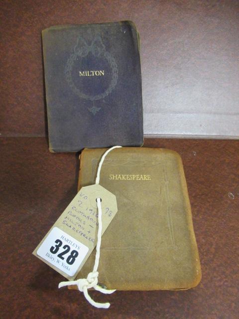 TWO 1916 CLOTH BOUND BOOKS MILTON AND SHAKESPEARE Image