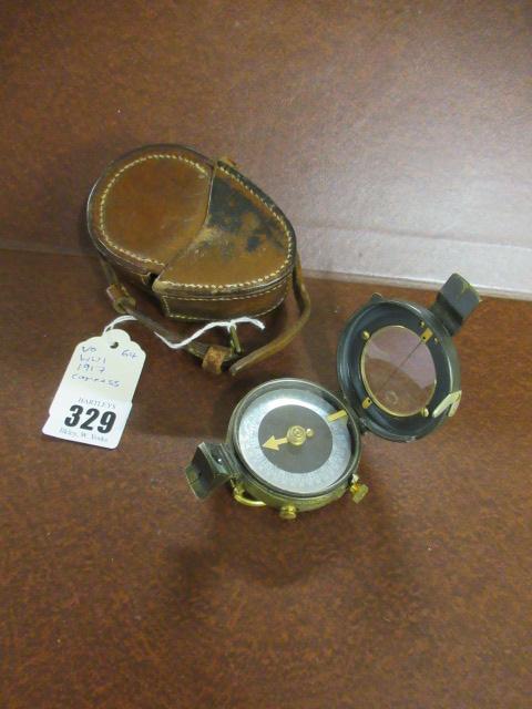 LEATHER CASED WWI 1917 COMPASS  Image