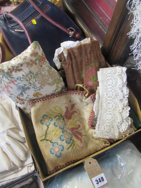 QUANTITY OF LACE AND THREE BELTS ETC Image