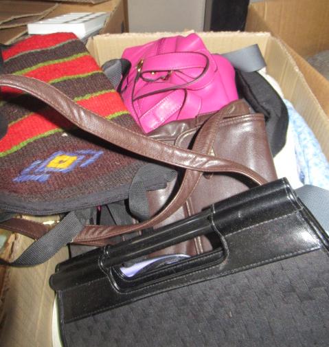 BOX OF HANDBAGS Image