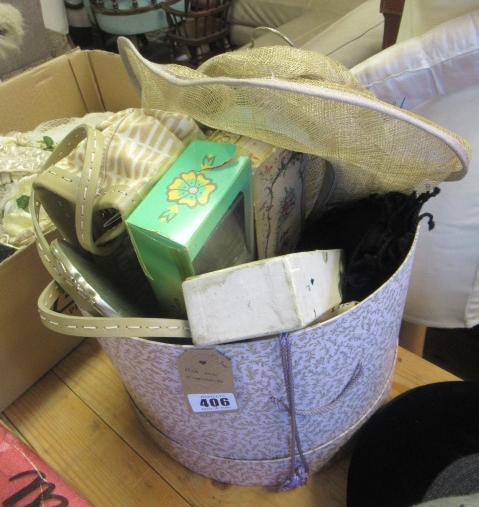 HAT BOX AND CONTENTS Image