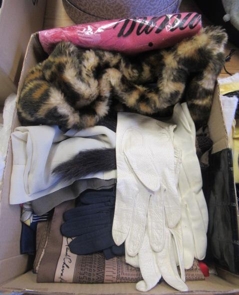 BOX OF GLOVES AND SCARVES ETC Image