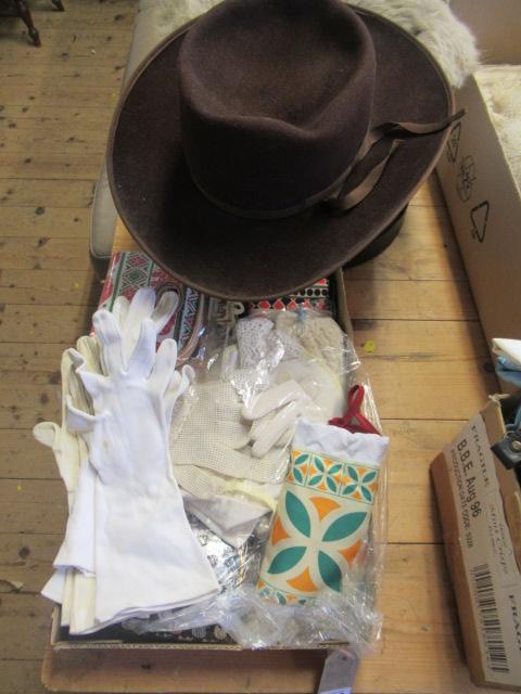 QUANTITY OF PURSES AND A HAT ETC Image