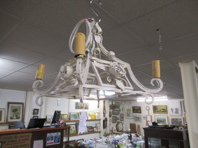 RETRO METAL ROSE LIGHT FITTING Image