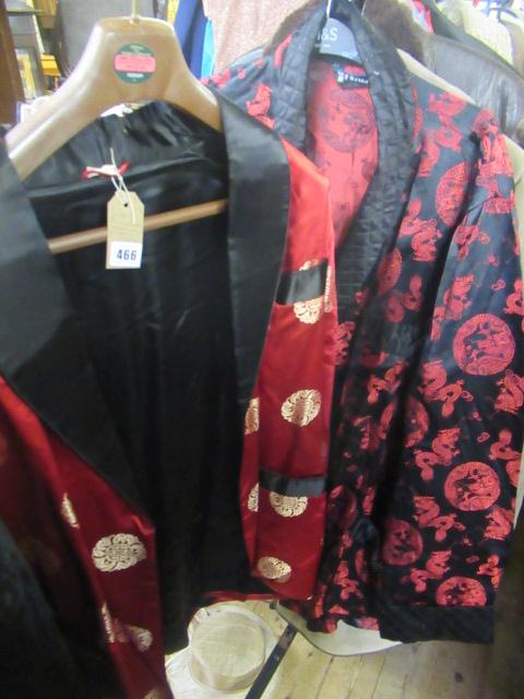 GENTS CHINESE RED AND BLACK SATIN JACKET AND ANOTHER Image