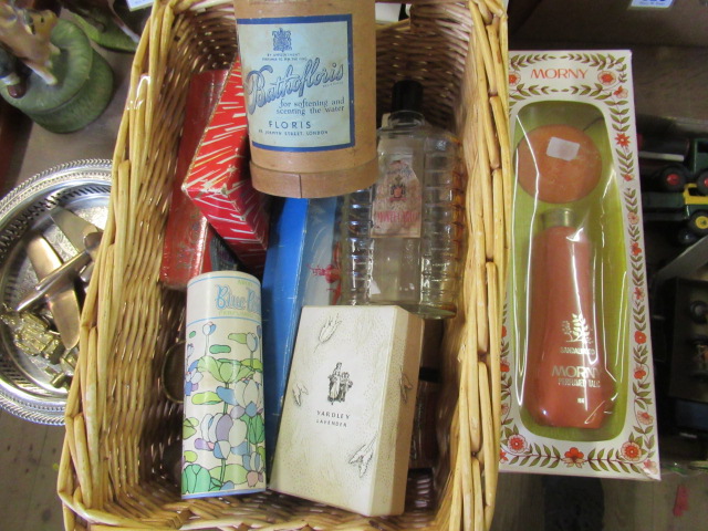 BASKET OF VINTAGE COSMETIC SETS Image