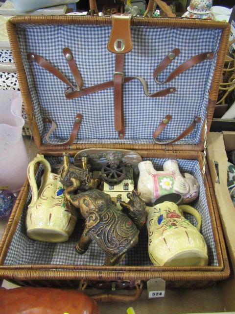 PICNIC BASKET AND CONTENTS Image