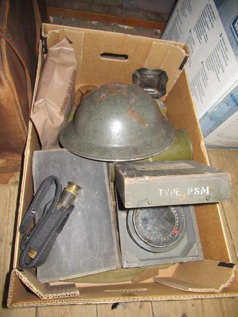 BOX OF WWII ITEMS Image