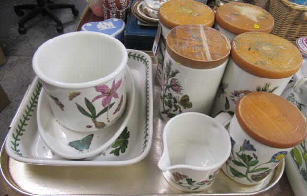 TRAY OF PORTMEIRION JARS ETC Image