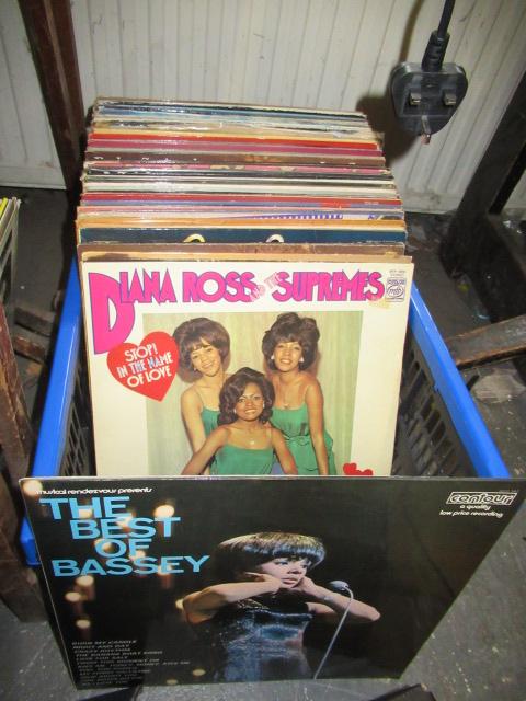 BOX OF LP RECORDS Image