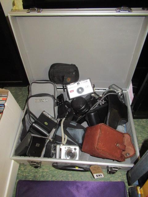 CASE OF CAMERAS AND EQUIPMENT Image