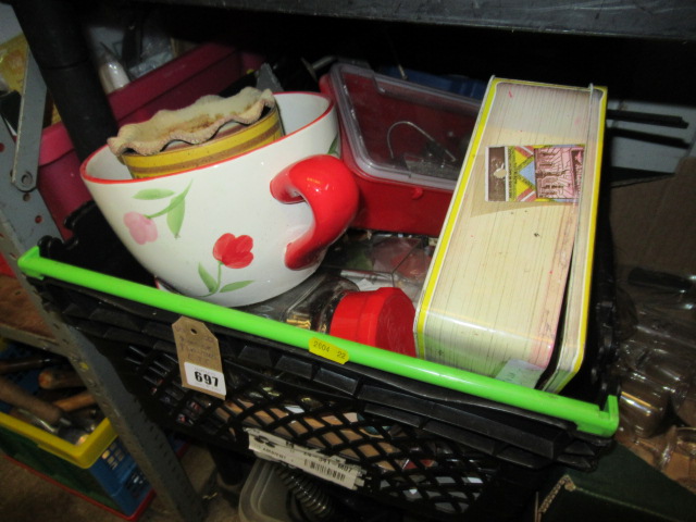 BOX OF PLANTERS ETC Image