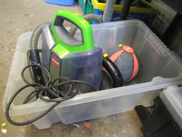 TOOL BOX OF TOOLS INCLUDING STEAM CLEANER Image