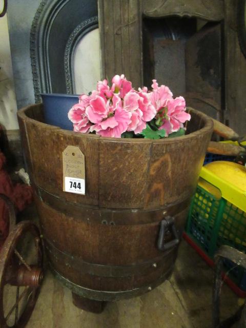 WOODEN BUCKET PLANTER ETC Image