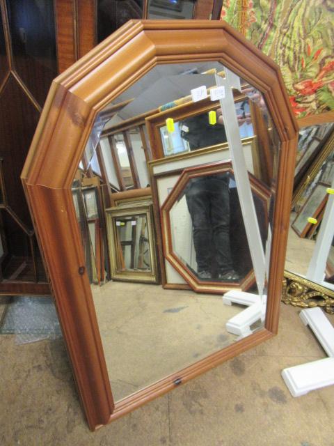 PAIR OF PINE FRAMED MIRRORS Image