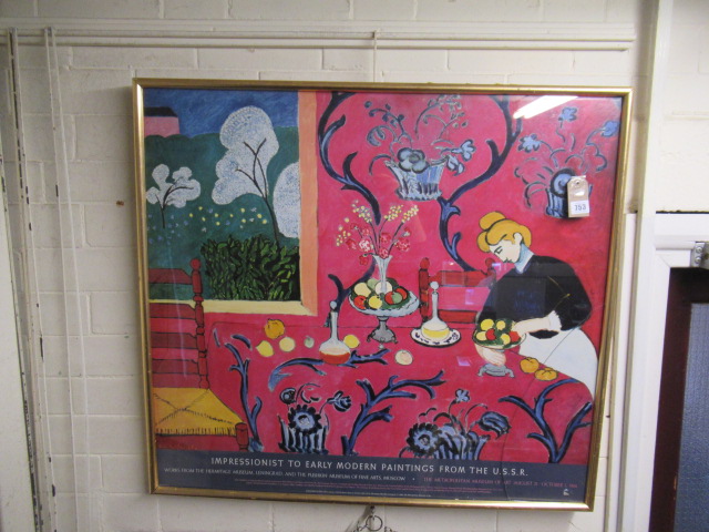 LARGE HENRI MATISSE PRINT Image