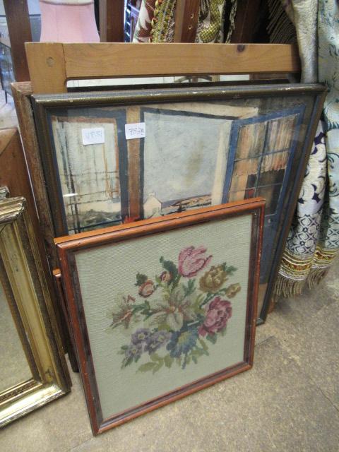 TWO MIRRORS  A PRINT AND TWO TAPESTRIES Image