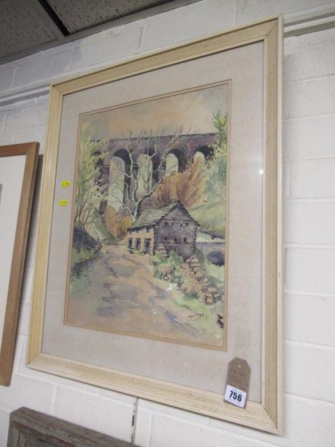 TOM SYKES WATERCOLOUR OF DENT HEAD Image