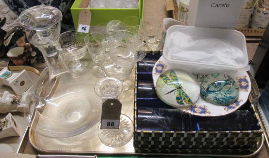 TRAY OF GLASS ETC Image