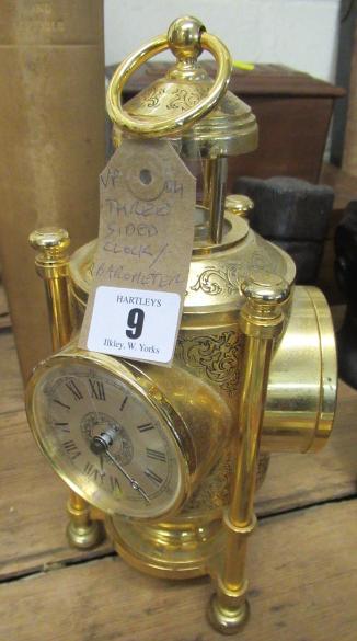 THREE SIDED CLOCK BAROMETER Image