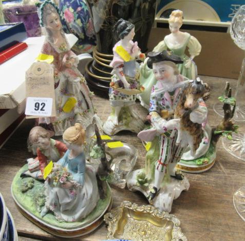 QUANTITY OF PORCELAIN FIGURES Image