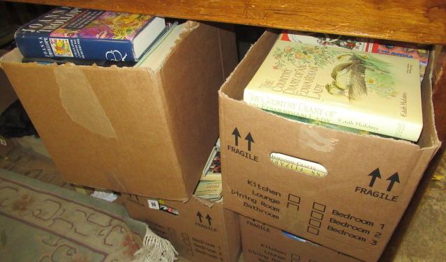 FOUR BOXES OF HARD BACK BOOKS Image