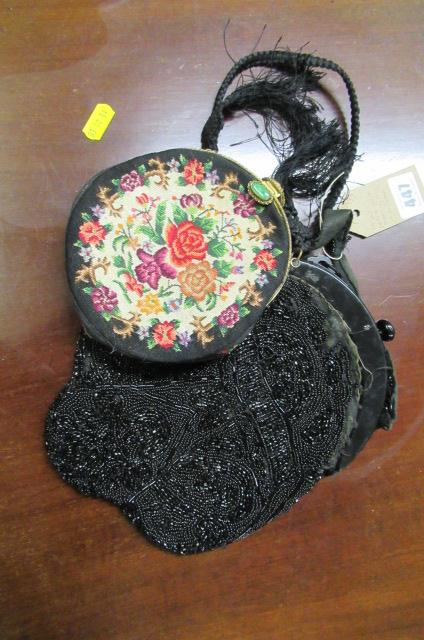 1930'S PETIT POINT EVENING BAG AND ANOTHER Image