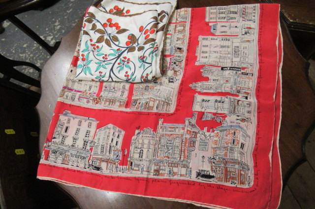 VINTAGE JACQMAR STREETS OF LONDON SCARF AND ANOTHER  Image