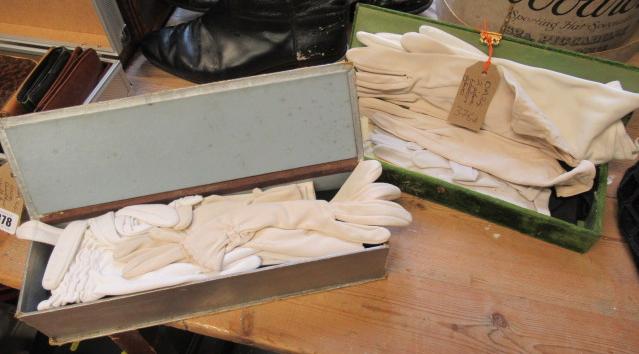 TWO GLOVE BOXES AND GLOVES Image