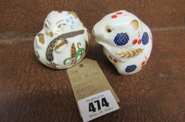 TWO ROYAL CROWN DERBY ANIMALS Image