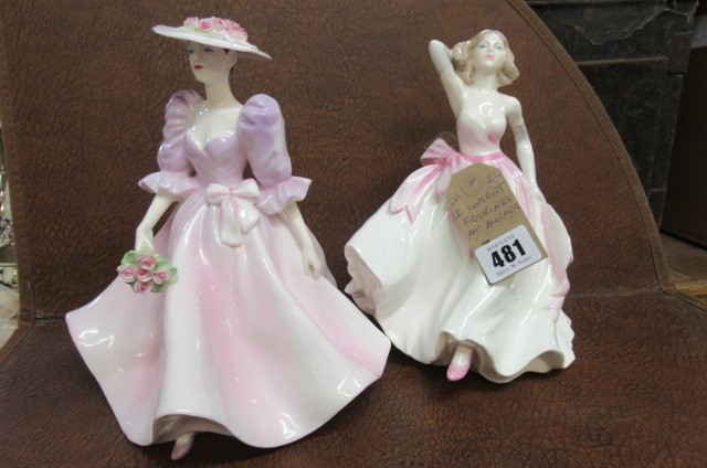TWO COALPORT FIGURES AND ANOTHER Image