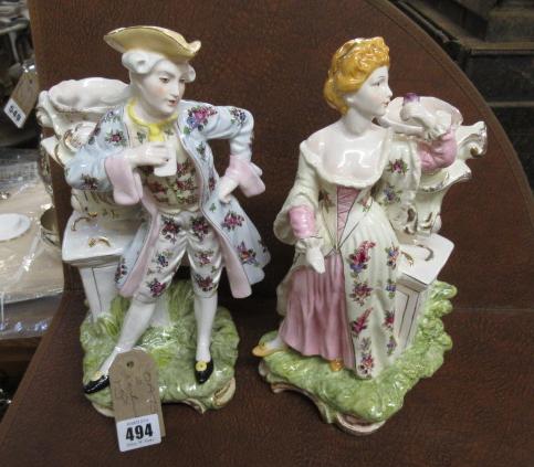 TWO CONTINENTAL FIGURES Image