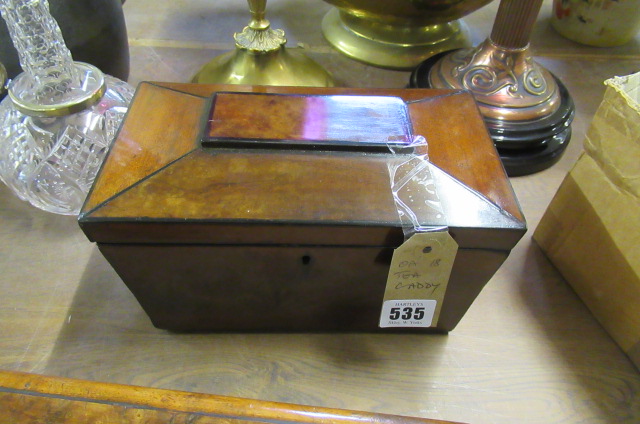 MAHOGANY TEA CADDY Image