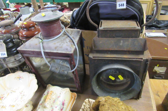 TWO RAILWAY LAMPS Image