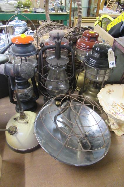SEVEN PARAFFIN LAMPS Image