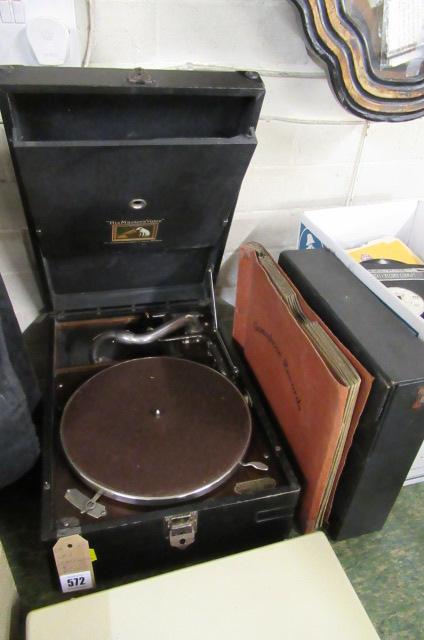 HMV GRAMOPHONE AND RECORDS Image
