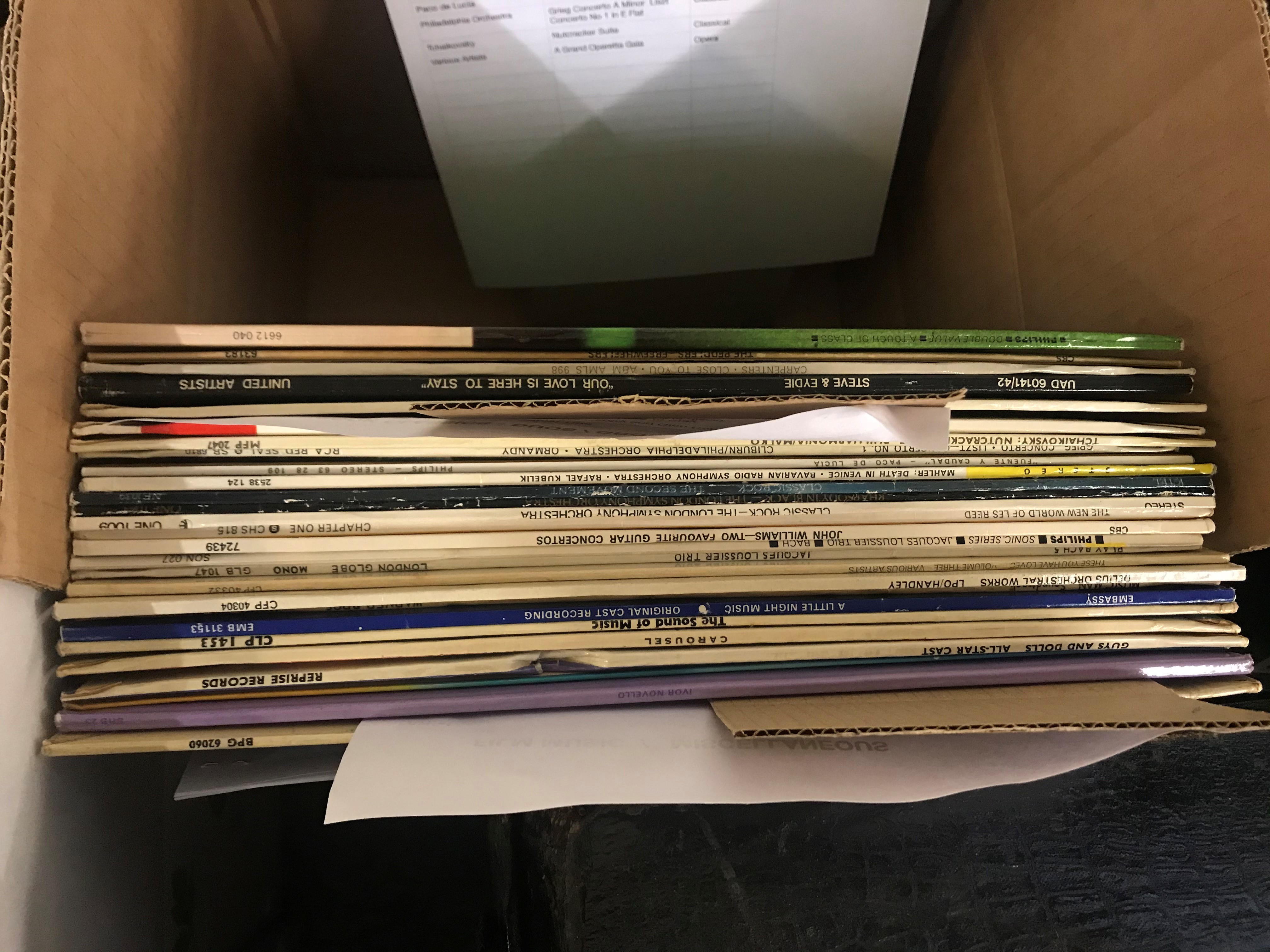 THREE BOXES OF LP RECORDS Image