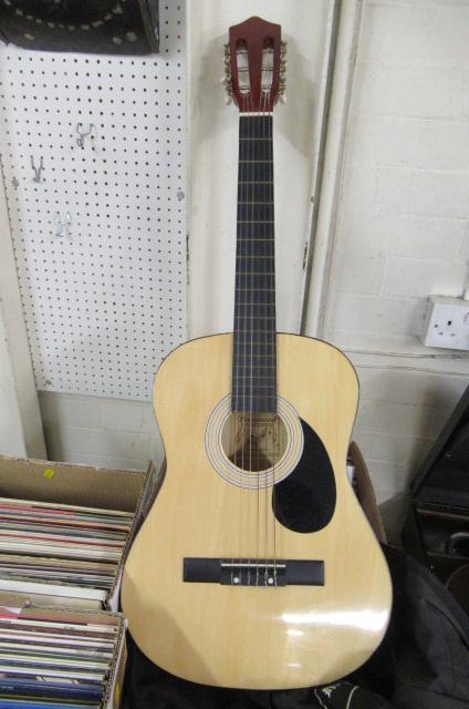 BURS WOOD GUITAR AND CASE Image