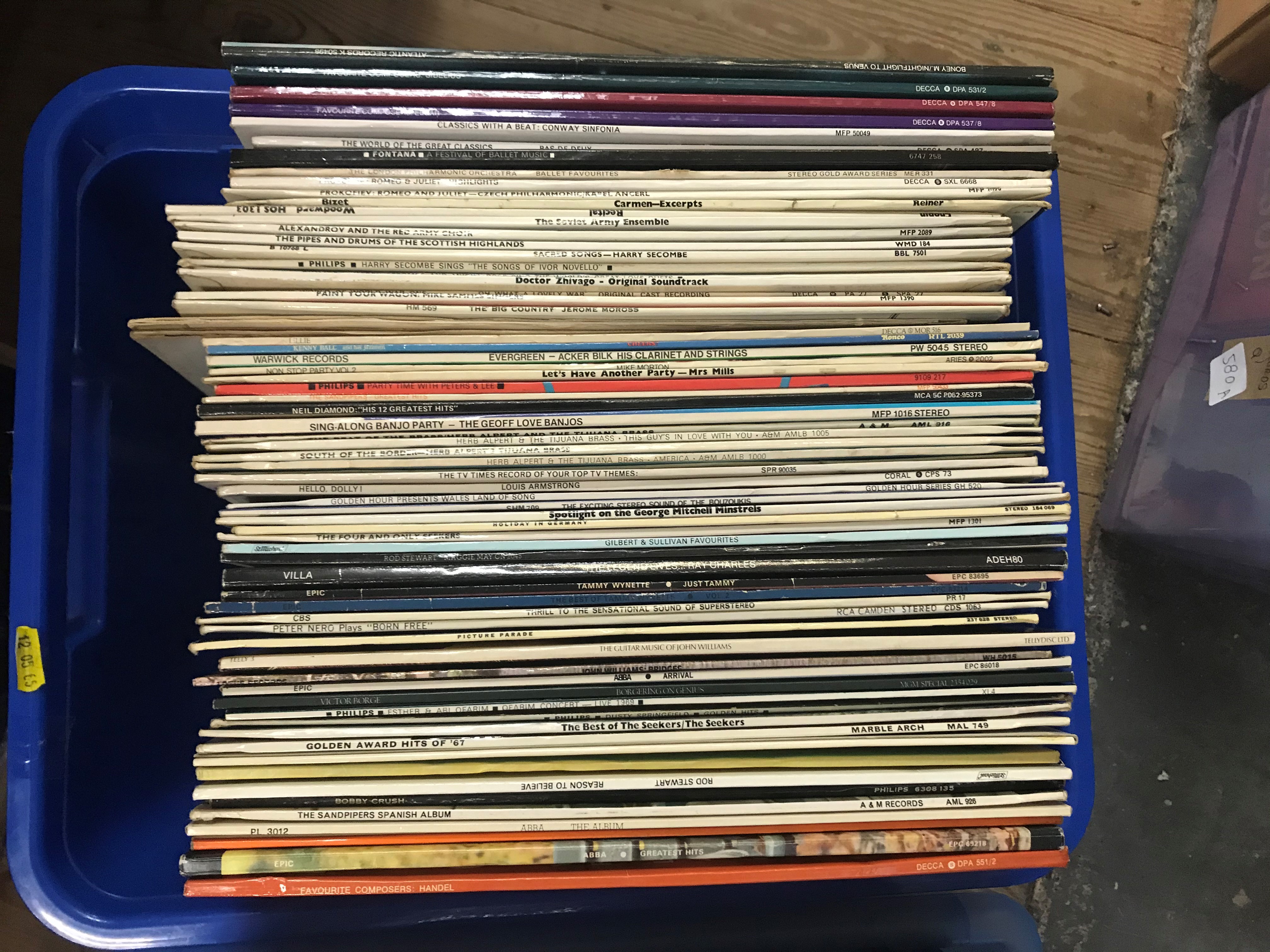 THREE BOXES OF LP RECORDS Image