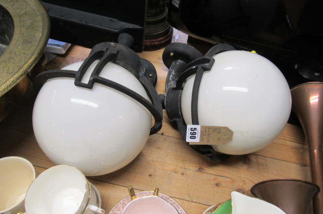 PAIR OF EXTERIOR WALL LIGHTS Image