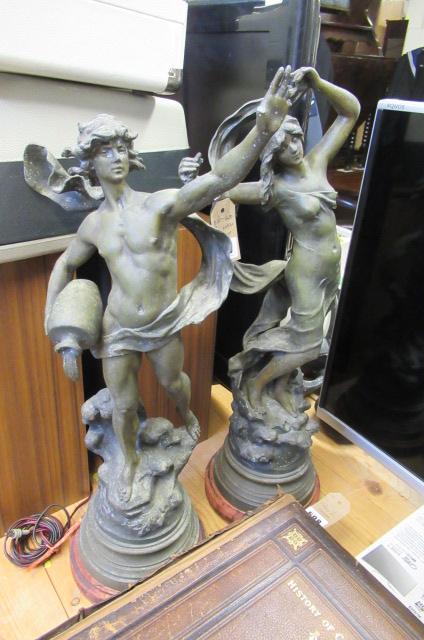 PAIR OF METAL FIGURES Image