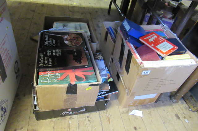 SIX BOXES OF BOOKS Image