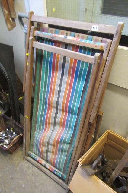 PAIR OF VINTAGE DECK CHAIRS Image