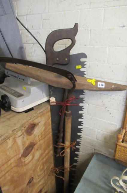 QUANTITY OF TOOLS INCLUDING SCYTHE Image