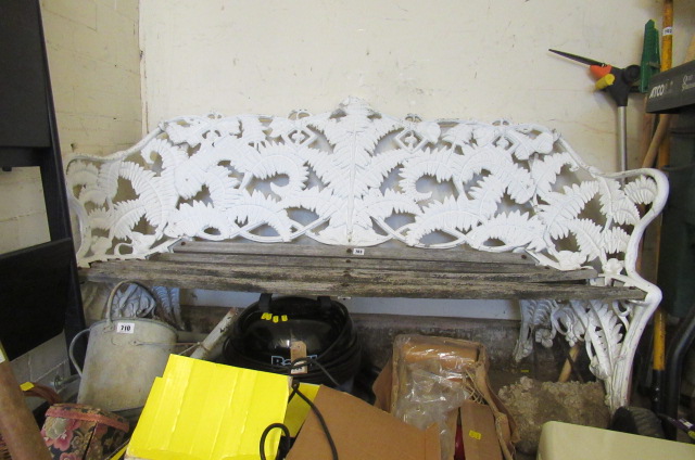 COALBROOKDALE STYLE FERN PATTERN GARDEN SEAT Image