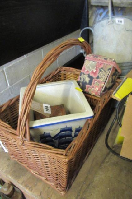 WICKER BASKET AND PLANT POTS ETC Image