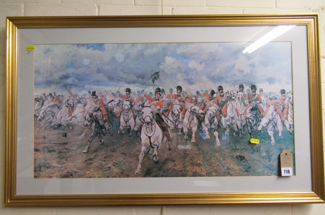 PRINT OF A BATTLE CHARGE Image