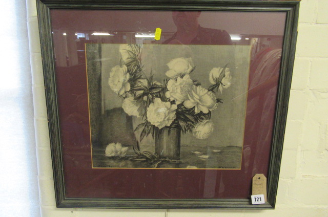 FRAMED DRAWING BY A C BLACK Image