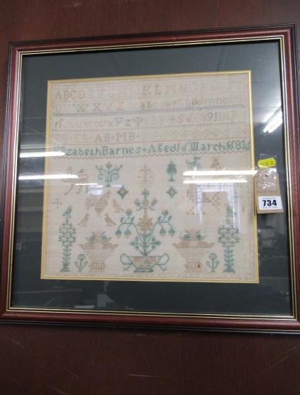 FRAMED SAMPLER DATED 1835 Image