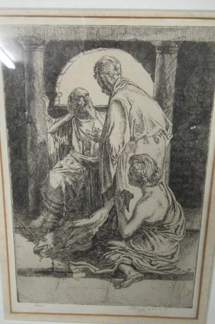 SIGNED ETCHING BY WILLIAM STRONG Image